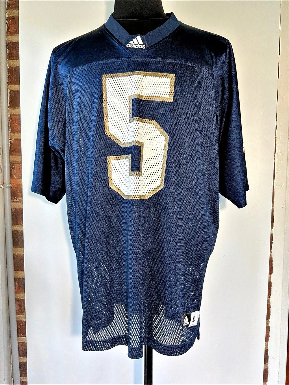 Vintage Adidas Notre Dame Fighting Irish #5 Jersey Size XL40